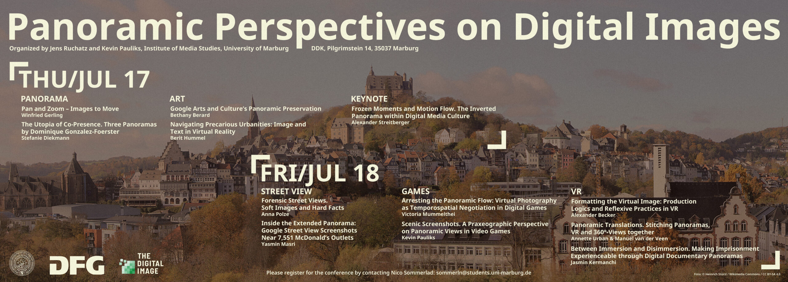 Conference Program on a Panorama of Marburg