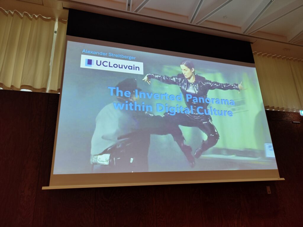 Alexander Streitberger’s presentation on the “inverted panorama”